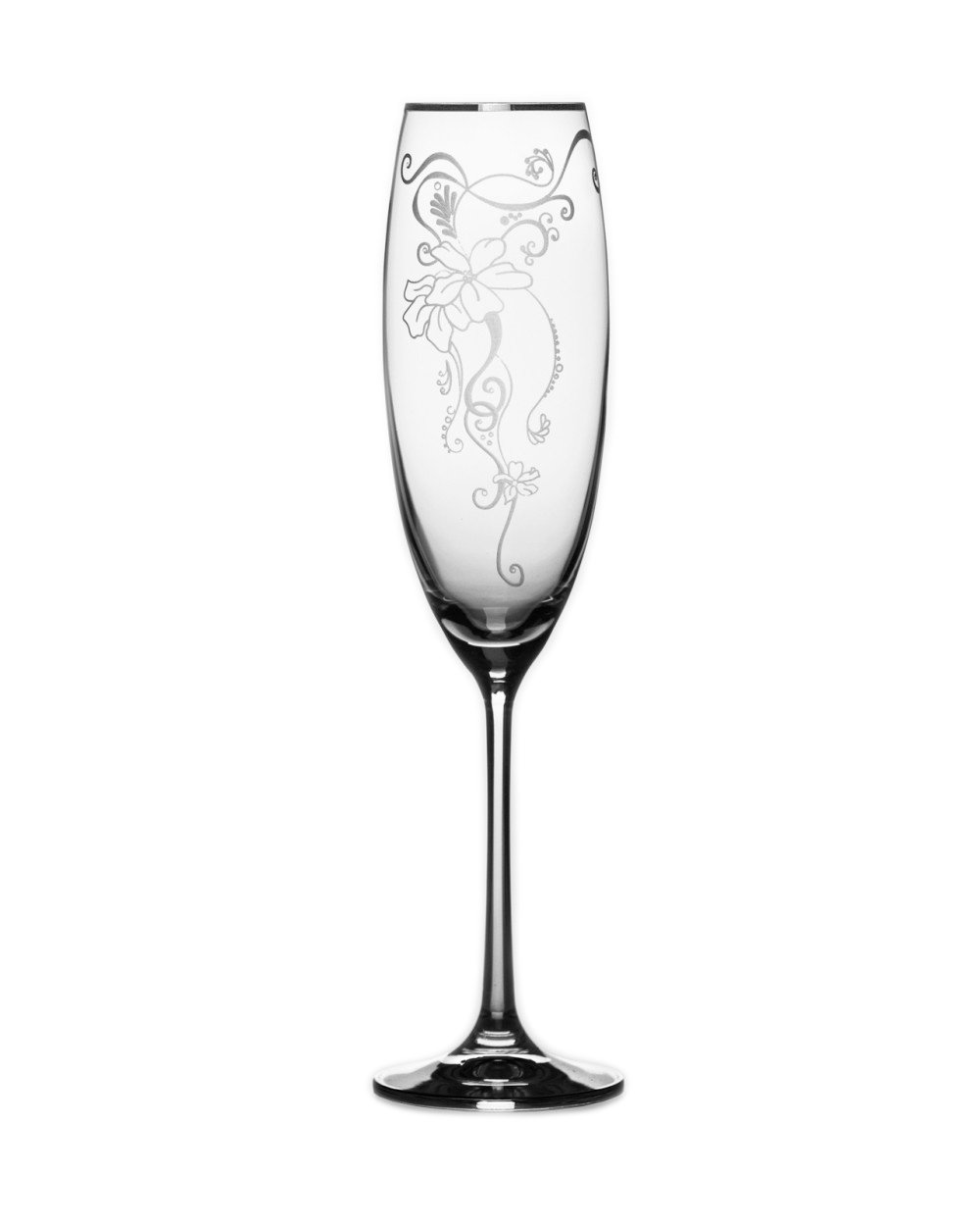 Набор бокалов Grandioso для шампанского 230мл. 2 шт. Bohemia (Sunfloro платина) (31-03-230-2-026)