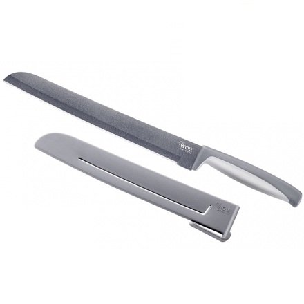 Нож для хлеба 24см с защитным чехлом WOLL (WM024)