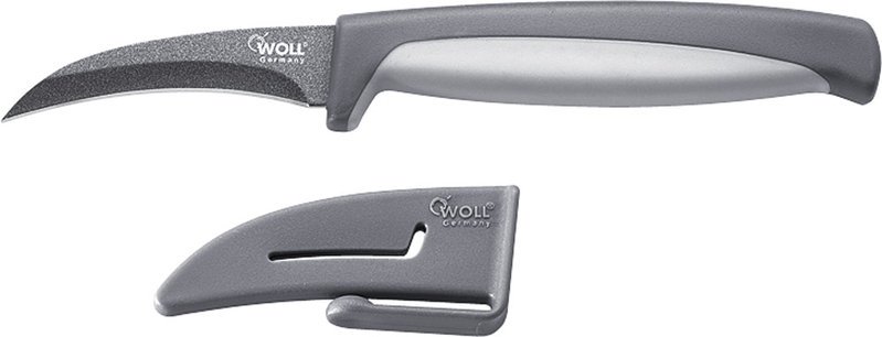 Нож для чистки овощей 7см с защитным чехлом WOLL (WM007)