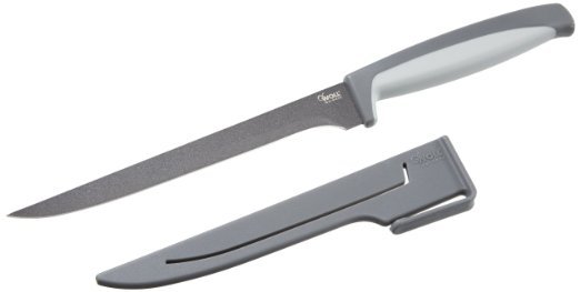 Нож филейный 18см с защитным чехлом WOLL (WM017)