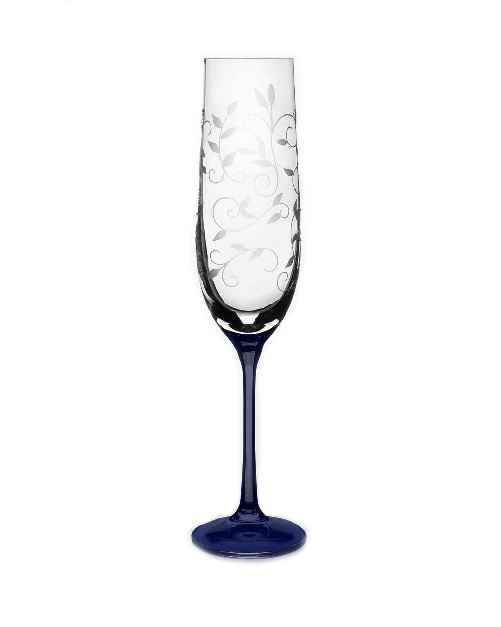 Набор бокалов для шампанского (Lido cobalt) 2 шт. Viola Bohemia (06-03-190-2-047)