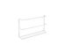 Держатель для досок METALTEX TABLA 34х6х20 см белое пластиковое покрытие (364710)