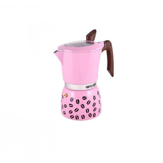 Гейзерная кофеваркана GAT 2 чашки COFFEE SHOW розовая (104602 рожева)