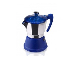 Гейзерная кофеварка GAT FANTASIA синяя на 3 чашки (106003 синя)